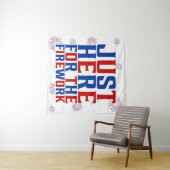 Gerade hier für Feuerwerke lustig für ein Paar Wandteppich (Beispiel (Horizontal))