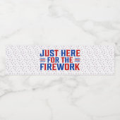 Gerade hier für Feuerwerke lustig für ein Paar Wasserflaschenetikett (Einzelnes Label)