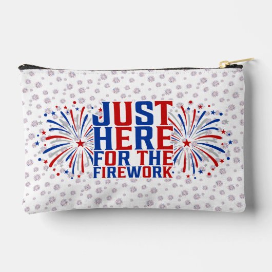 Gerade hier für Feuerwerke lustig für ein Paar Zubehörtasche (Rückseite)