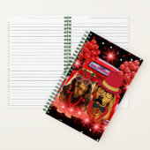 Gerade Hitched Spiral Notebook Notizblock (Innen)