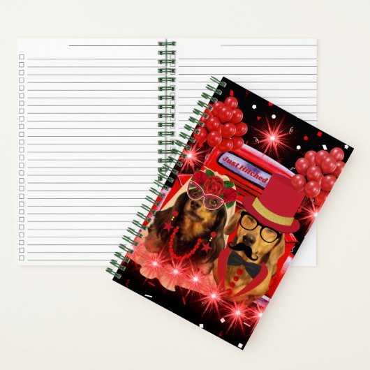 Gerade Hitched Spiral Notebook Notizblock (Innen)