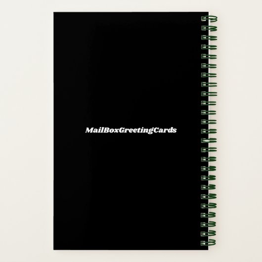 Gerade Hitched Spiral Notebook Notizblock (Rückseite)