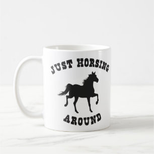 Gerade Horsing um Pferd Kaffeetasse
