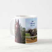 Gerade Horsing um Tasse (Vorderseite Links)