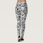 gerade Hunde Leggings (Rückseite)