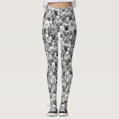 gerade Hunde Leggings (Vorderseite)