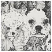 gerade Hunde Stoff (Nahaufnahme)