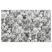 gerade Hunde Stoff (Fat Quarter (45,7 x 55,9 cm))