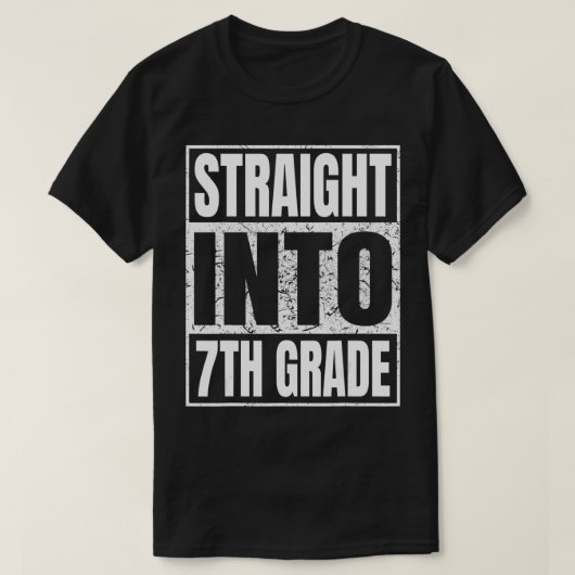 Gerade in 7. Klasse Geschenke 7. Klasse zurück T T-Shirt (Design vorne)