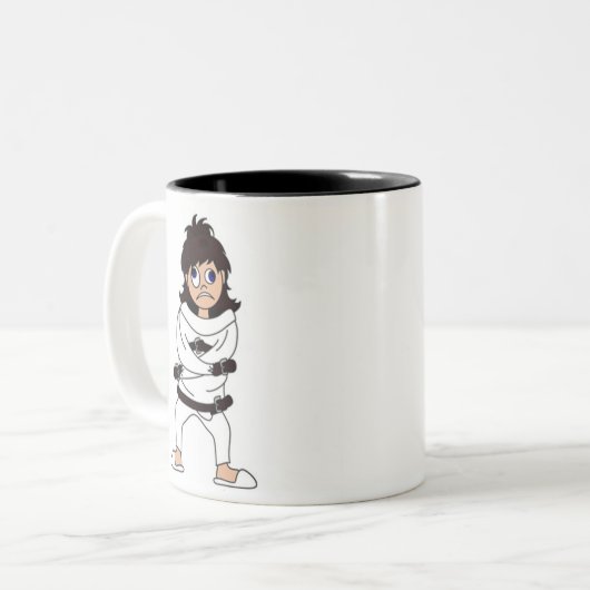 Gerade Jacke Zweifarbige Tasse (Vorderseite Links)