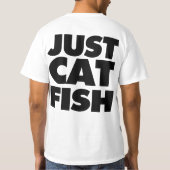 Gerade Katzen-Fische T-Shirt (Rückseite)