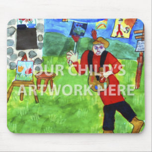 Gerade Kunst-Mausunterlage $14,95 Mousepad