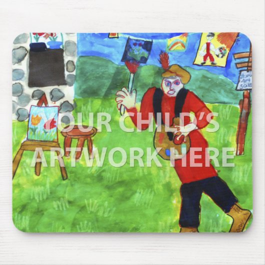 Gerade Kunst-Mausunterlage $14,95 Mousepad (Vorne)