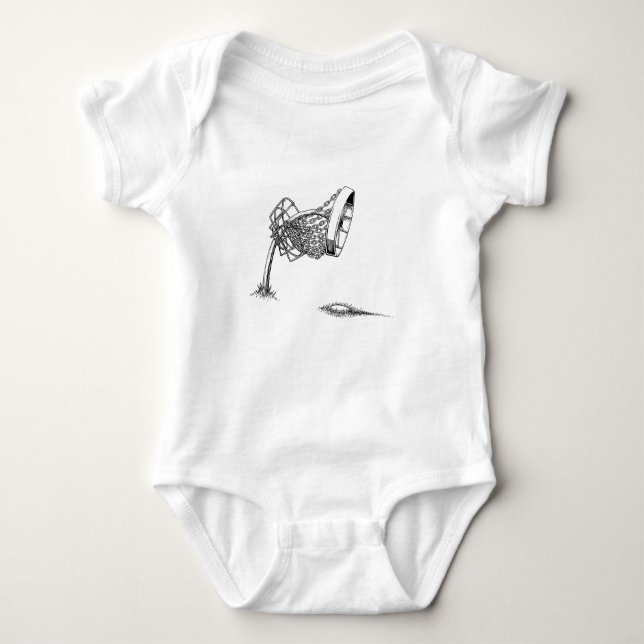 Gerade kurz baby strampler (Vorderseite)