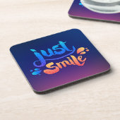 Gerade Lächeln Getränkeuntersetzer (Linke Seite)