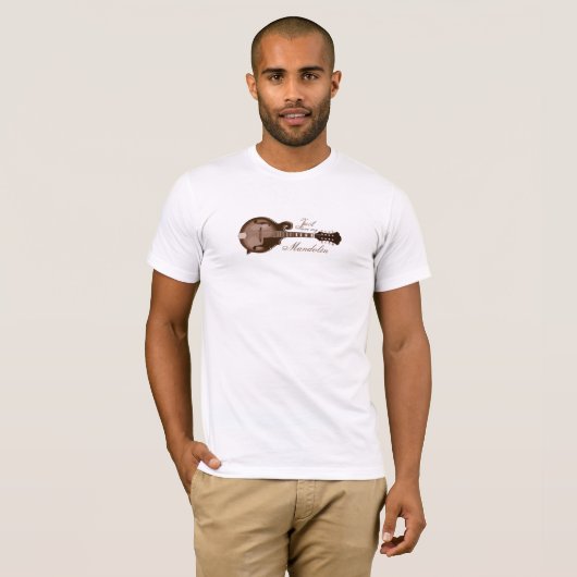 Gerade Liebe meine Mandoline T-Shirt (Vorne ganz)