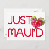 Gerade Maui'd Postkarte (Vorne/Hinten)