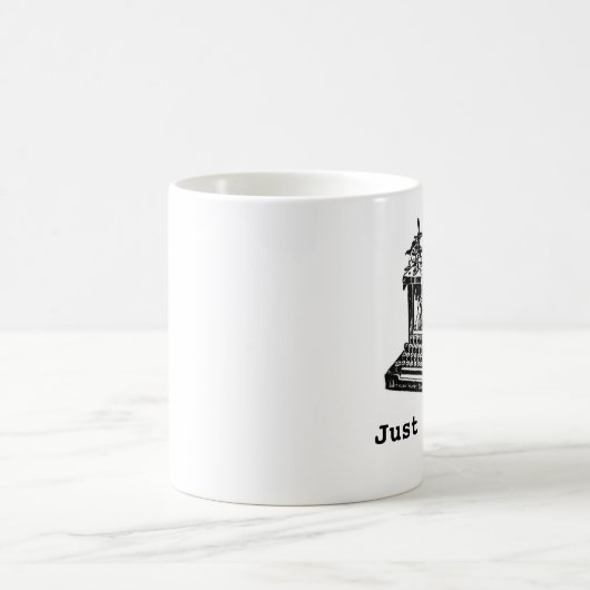 Gerade meine Art, Schreibmaschine Kaffeetasse (Mittel)