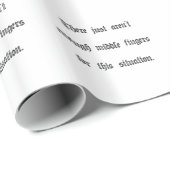 Gerade nicht genügende Mittelfinger Geschenkpapier (Rolleneckpunkt)
