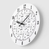 Gerade notiert weiße schwarze Zahlen Große Wanduhr (Winkel)