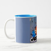 Gerade Nuts Kaffee-Tasse Zweifarbige Tasse (Links)