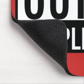 Gerade Outta Befolgung Mousepad (Ecke)