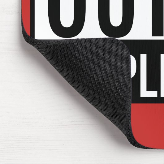 Gerade Outta Befolgung Mousepad (Ecke)