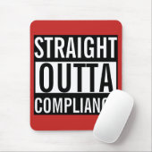 Gerade Outta Befolgung Mousepad (Mit Mouse)