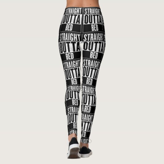 Gerade Outta Bett-Leggings Leggings (Rückseite)