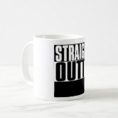 GERADE OUTTA GEWOHNHEIT IHR TEXT-HIER T-SHIRT KAFFEETASSE (Vorderseite Links)