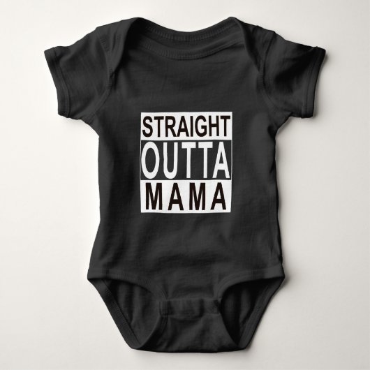 Gerade Outta Mutter Baby Bodysuit Baby Strampler (Vorderseite)