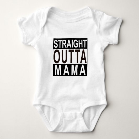 Gerade Outta Mutter Bodysuit Baby Strampler (Vorderseite)