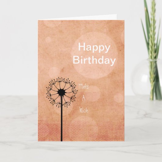 Gerade pfirsichfarben karte (Vorderseite)