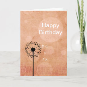 Gerade pfirsichfarben karte