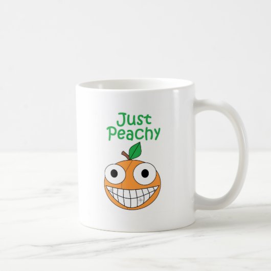 Gerade pfirsichfarbene Tasse (Rechts)