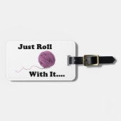 Gerade Rolle mit ihr Gepäckanhänger (Vorderseite horizontal)