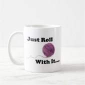 Gerade Rolle mit ihr Kaffeetasse (Links)