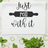 Gerade Rolle mit ihr | Mehl-Sack Geschirrtuch (Gefaltet)