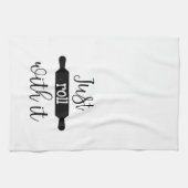 Gerade Rolle mit ihr | Mehl-Sack Geschirrtuch (Horizontal)