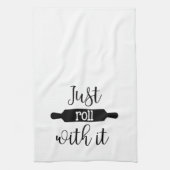 Gerade Rolle mit ihr | Mehl-Sack Geschirrtuch (Vertikal)