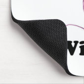 Gerade Rolle mit ihr Mousepad (Ecke)