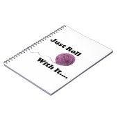 Gerade Rolle mit ihr Notizblock (Linke Seite)