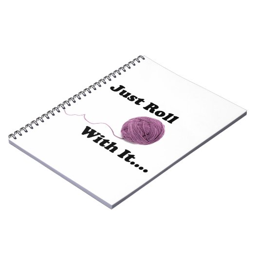 Gerade Rolle mit ihr Notizblock (Linke Seite)