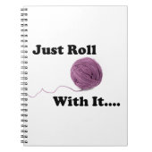 Gerade Rolle mit ihr Notizblock (Vorderseite)