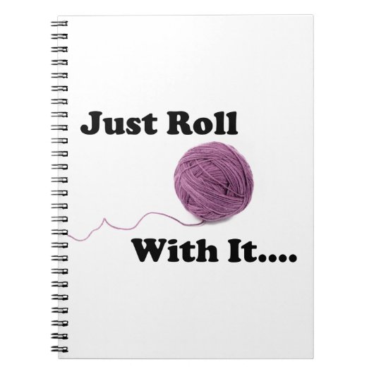 Gerade Rolle mit ihr Notizblock (Vorderseite)