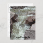 gerade rollin mit dem Fluss Ankündigungspostkarte (Vorne/Hinten)