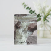 gerade rollin mit dem Fluss Ankündigungspostkarte (Stehend Vorderseite)