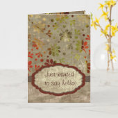 Gerade sagen hallo karte (Gelbe Blume)