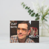 Gerade Sayin A Spaßpostkarte Feiertagspostkarte (Stehend Vorderseite)