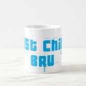 GERADE SCHAUER BRU - sehr cooles DNA-Sprichwort Kaffeetasse (Mittel)